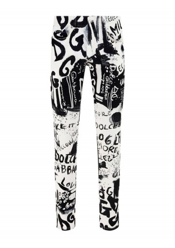 Dolce & Gabbana - Pants - Mens - White