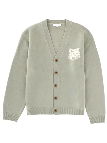 maison kitsuné "fox head" cardigan