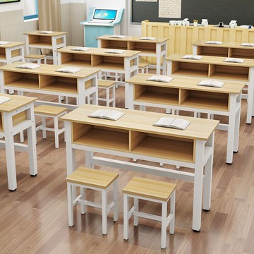 免運 可開票 桌子 長桌 工作桌 辦公桌 書桌 電腦桌 會議桌 老板桌 台灣製      學校課桌椅中小學生雙層課桌輔導班培訓桌補習班帶抽屜課桌椅直銷