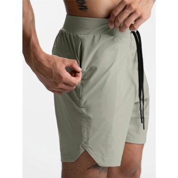 Men's quick-drying solid color shorts   男士速干純色休閑短褲