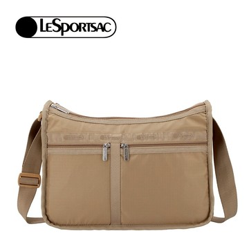 |快速出貨|Lesportsac DELUXE EVERYDAY BAG 日常百搭斜背包 送禮推薦-卡其色