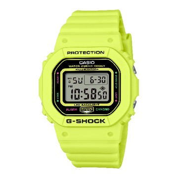 CASIO卡西歐 GMD-S5600EP-9 鮮豔色彩動態快感潮流腕錶 螢光黃 40.5mm