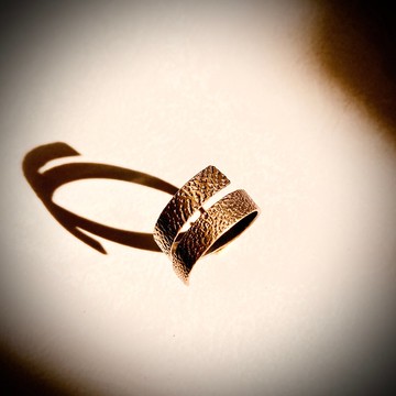 夏爾特 I紋印系列I 在海裡 生物紋印戒-黃銅