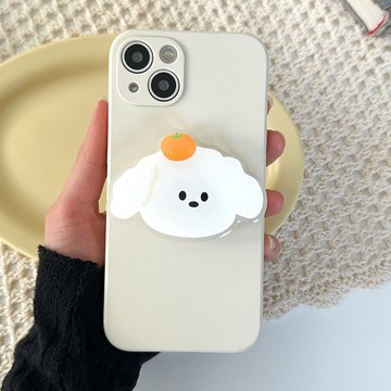 橘子小狗握把智慧型手機壓克力智慧托克