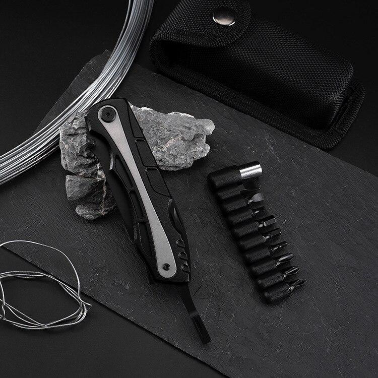 多機能ツールナイフ 屋外 ポータブル 折りたたみ式 コンビネーション 家庭 修理 ポケット サバイバルキット ナイフ