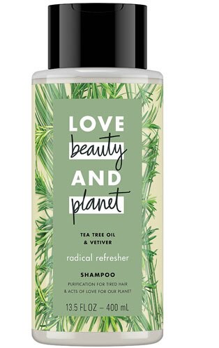 Love Beauty and Planet Sulfate-Free Radical Refresher Tea Tree Oil & Vetiver Clarifying Shampoo 13.5 fl oz