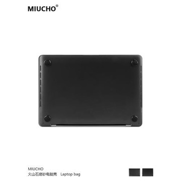 MIUCHO 火山石電腦殼適用于蘋果22款M2簡約air13透黑macbook14自然pro原創意設計防摔pro16寸防磕碰保護硬殼