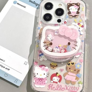 魔法棒凱蒂貓適用三星s24ultra手機殼硅膠磁吸s23s22+可愛s21/s20fe經典治愈note20趣味a55a25a54全包Z-Flip5