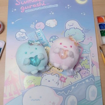 Sanx角落生物週年限定夢幻魔法石圓子毛絨娃娃手玉擺件生日禮物 禮物生日禮物 禮物