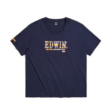 EDWIN｜男裝｜輪胎痕印花短袖T恤