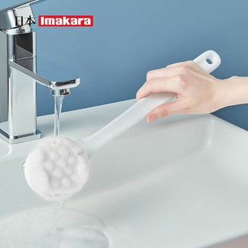 日本Imakara 長柄軟毛沐浴刷/洗背刷/搓澡刷