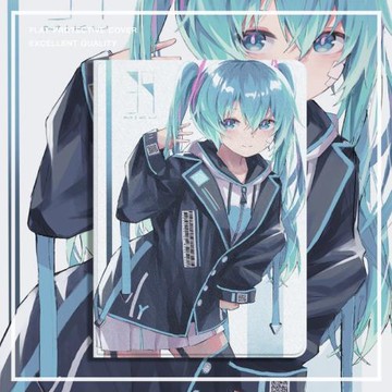 初音未來ipad10保護套pro2024款11寸5蘋果air7平板mini6殼4迷你3適用2三折帶筆槽八8第9代2020周邊2018二次元