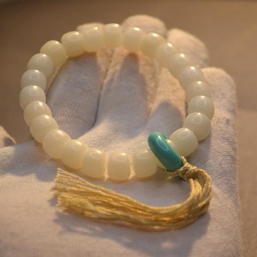 白玉菩提根手串星月菩提子老型手持男女配飾跑環手鏈文玩佛珠金剛