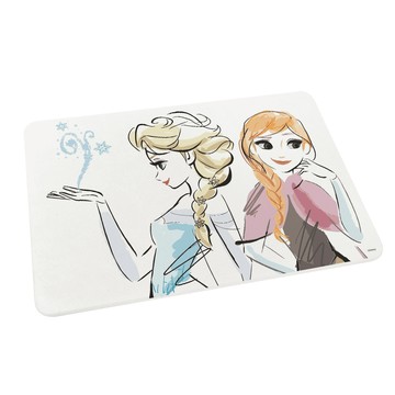 台灣製造 正版授權 迪士尼 冰雪奇緣 珪藻土吸水地墊-優雅姊妹60*40*0.9cm_廠商直送