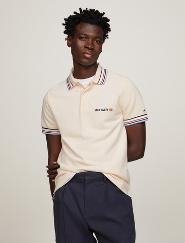 Global 條紋常規版型 Polo 衫