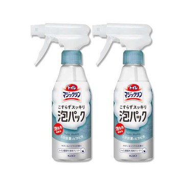 (2瓶超值組)日本KAO花王-馬桶免刷5分放置高吸附去污消臭泡沫清潔噴霧300ml/瓶-柑橘皂香(藍)(內壁除垢洗淨,可倒噴去尿垢洗劑,泡泡潔廁噴劑)