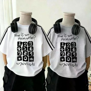 舒適感~男童短袖t恤純棉兒童夏季潮牌上衣中小童半袖衣服夏新款體恤t 兒童短袖T恤 男童上衣 韓版T恤 夏天衣服 運動上衣