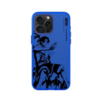 iPhone 15 Pro Max Clear 激光藍 - 航海王 One Piece - 復刻系列-艾斯