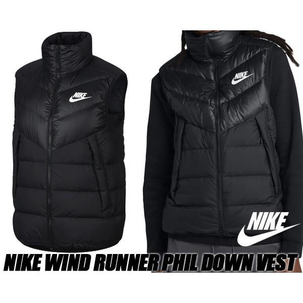 ナイキ ダウンベスト NIKE WINDRUNNER DOWN FILL VEST BLACK ウィンド 