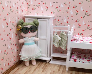 毛毛頭 - Mary - 太陽伯伯你好 - 迷你手工娃娃 / 吊飾