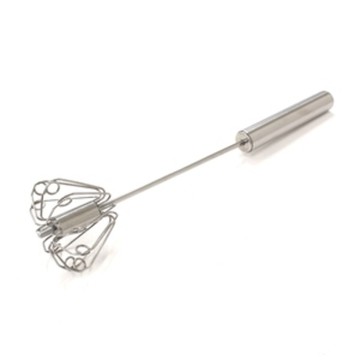 【100 Life Japan Can Do】不銹鋼按壓旋轉攪拌奶泡打蛋器