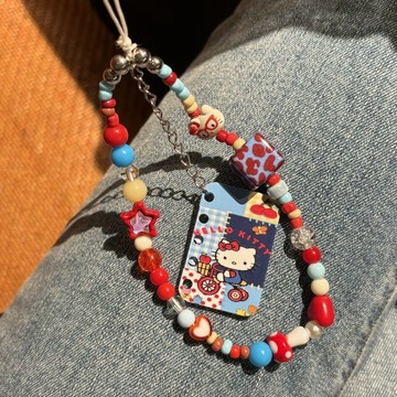 臺灣出貨💥ins多巴胺紅藍kitty書本手機殼掛繩鏈條ccd相機咕本卡冊掛件創意