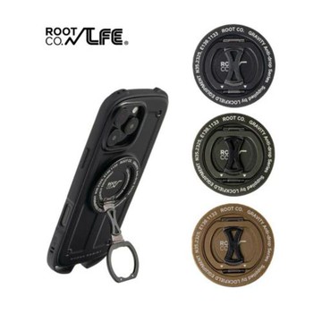 ROOT CO.原裝安卓iPhone手機多功能磁吸支架固定通用環金屬可調節