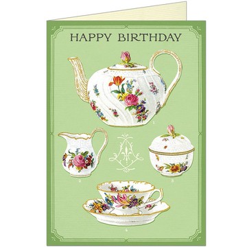 Cavallini & Co.  GREETING CARD 生日卡(大)_古典瓷器