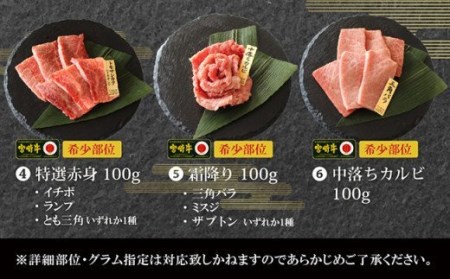 宮崎牛6種盛 焼肉食べ比べセット