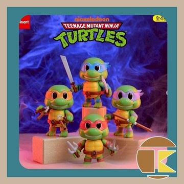 【現貨】Jinart×忍者龜Q版造型公仔 一中盒4入 玩具 公仔 收藏 娛樂 愛蛋客