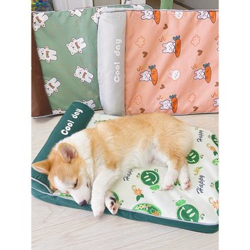 網紅狗窩狗墊子睡覺用夏天柯基比熊雪納瑞防水四季通用睡墊可拆洗