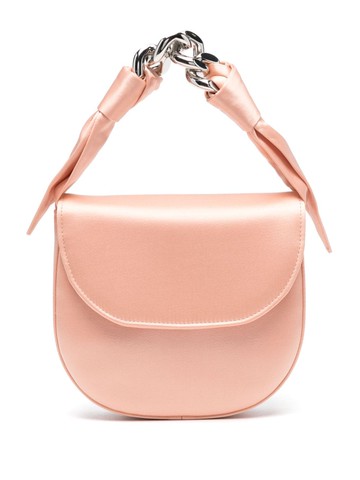 Casadei - chain-handle satin tote bag - women - Satin - One Size - Orange