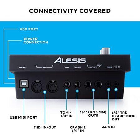 Alesis Drums Command Mesh SE Kit Electric Drum Set with Quiet Dual Zone Mesh Pads, USB MIDI Connectivity and 600  Electronic ＆ Acoustic Drum Sounds