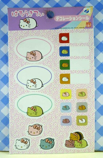 【震撼精品百貨】Hello Kitty 凱蒂貓~KITTY貼紙-標籤粉