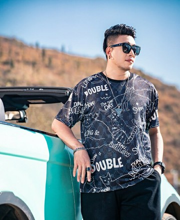 大尺碼男裝 涼感冰絲 短袖T恤 大尺碼T恤 圓領T恤 2XL~7XL 櫻桃嚴選 個性t恤 加大尺碼 男短T 大碼t