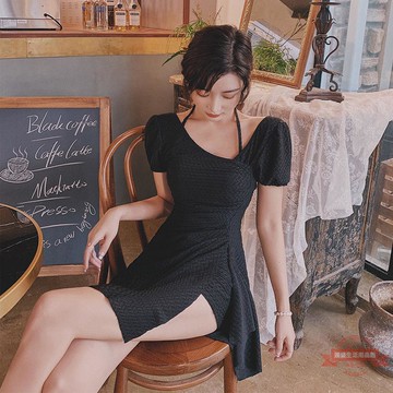 泳衣女溫泉2022年新款遮肚顯瘦保守連體裙袖仙女范學生les泳裝ins