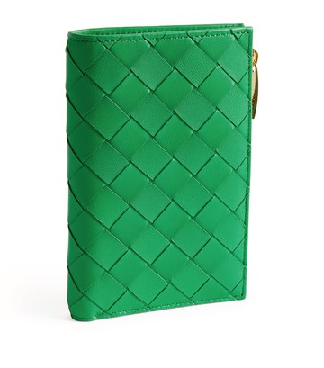 Bottega Veneta Leather Intrecciato Bifold Card Holder