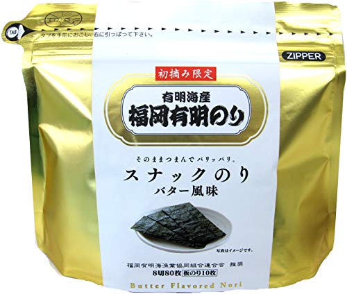 スナックのり　バター風味　8切80枚入 ４袋…