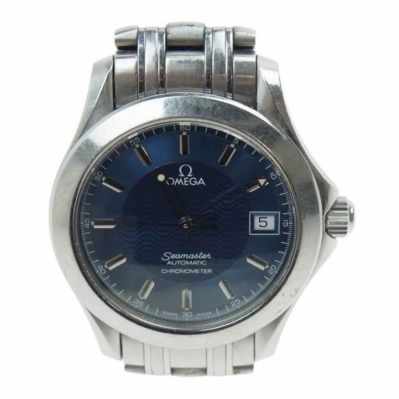 OMEGA オメガ 2501.81 SEAMASTER 120 AUTOMATIC シーマスター 120 クロノメーター オートマチック 自動巻  青文字盤 時計 シルバー系【中古】 | LINEブランドカタログ