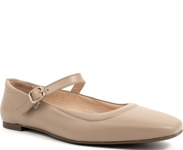 SERGIO MORETTI BEIGE CASUAL CLOSED BALLERINAS 米白色女款鞋子