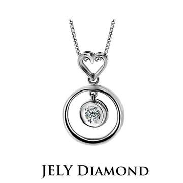 JELY 珍藏愛情 約10分天然真鑽項鍊