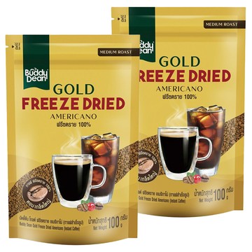 巴迪嚴選金牌即溶咖啡 冷凍乾燥技術 中度烘焙 冷熱皆宜  100g  1包  2包