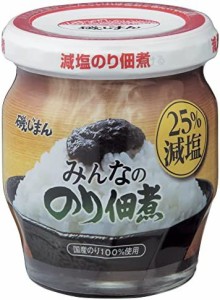 磯じまん みんなののり佃煮25% 減塩 145g ×12個