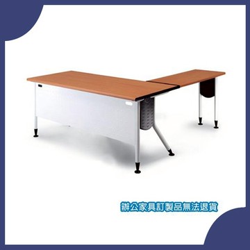 【必購網OA辦公傢俱】 KRW-167H+4510H 活動桌 櫸木桌板+雪白桌腳