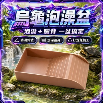 爬寵泡澡盆 烏龜洗澡盆 食盆 水盆 飼養箱 家用烏龜缸爬台 爬蟲水盤 爬蟲食盤 泡澡盆 守宮 蛇 陸龜 寵物泡澡盆