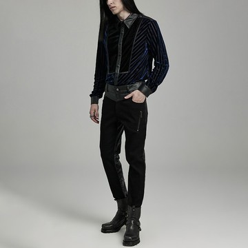 達奴仙宮拼接彈性緊身長褲