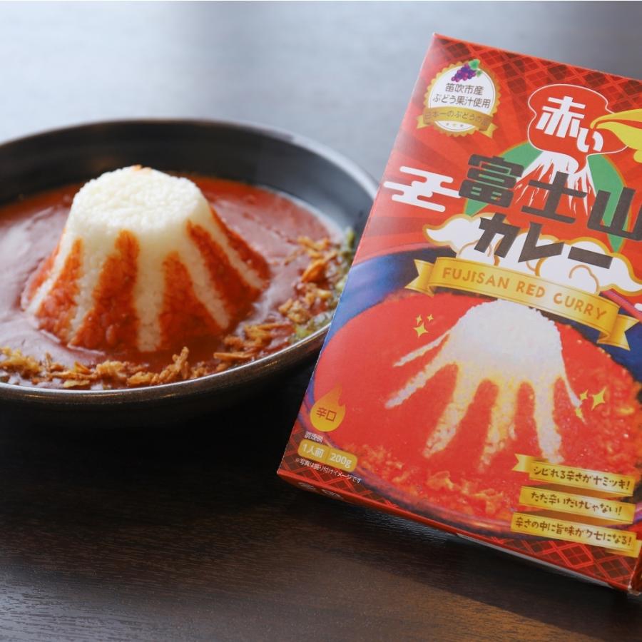 レトルトカレー 青い富士山カレー 赤い富士山カレー 各１個 計２食 セット売り 200g 青いカレー 食べ比べ まとめ買い プレゼント お土産 ギフト