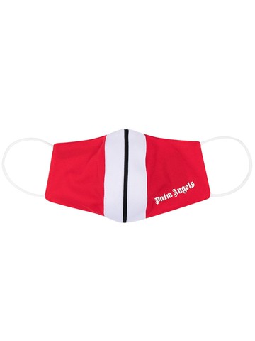 Palm Angels - stripe detail face mask - men - Polyamide/Polyester/Spandex/Elastane - One Size - Red