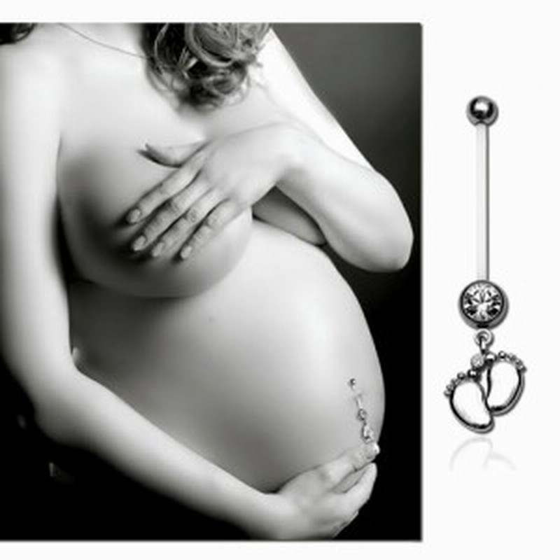 妊婦用へそピアス 足跡 14ゲージ 14g へそぴあす 臍ピアス ヘソピアス ボディピアス テフロン 内径が長い 短い 出産祝い 妊娠 マタニ 通販 Lineポイント最大1 0 Get Lineショッピング