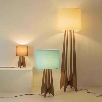 燈具 落地燈 立燈 檯燈 立式燈 日式侘寂風落地燈客廳沙發立體書房酒店民宿設計師禪意臺燈